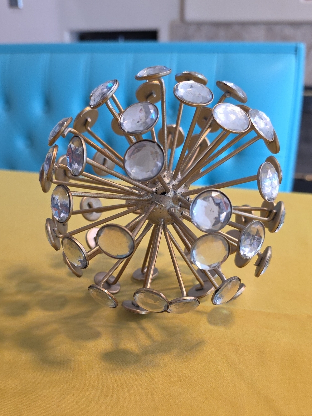 Mid-Century Modern Style ▪︎ Jeweled Sputnik Orb or Starburst Accent Ball 🛸